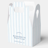 Retro Modern Vintag Blue Bachelorette Geschenkschachtel (Geöffnet)