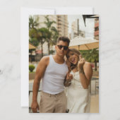 Retro modern wir trinken wir Party Hochzeit Einladung (Rückseite)