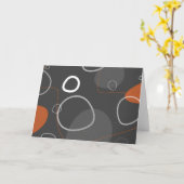 Retro-Moderne Abstracte Karte (Gelbe Blume)