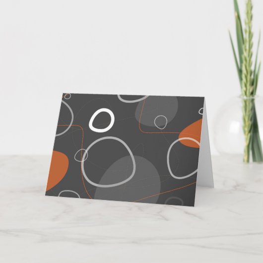 Retro-Moderne Abstracte Karte (Vorderseite)