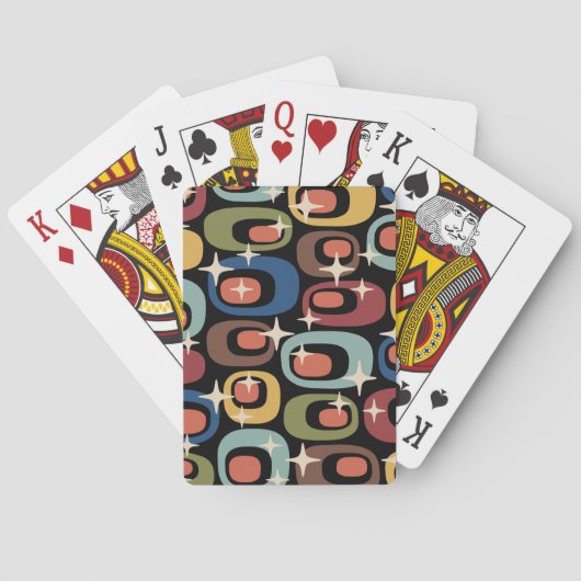 Retro-moderne abstrakte Darstellung Spielkarten (Rückseite)