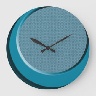 Retro moderne blaue Wanduhr im Stil der 50er Jahre