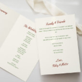Retro-moderne funky Erdtöne-Hochzeit Programm