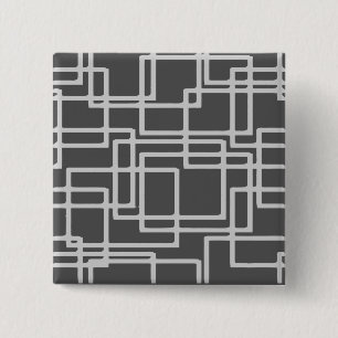 Retro moderne geblichene Schiefer-Quadrate auf Button