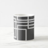 Retro moderne geblichene Schiefer-Quadrate auf Kaffeetasse (Mittel)