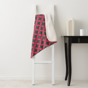 Retro-Moderne geometrische Mitteljahrhundert-Moder Sherpadecke