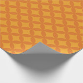 Retro-Moderne Geometrische Orange Sonne im Stil de Geschenkpapier (Ecke)