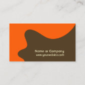 Retro moderne Geschäfts-/Vernetzungs-Karte Visitenkarte (Rückseite)