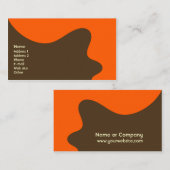 Retro moderne Geschäfts-/Vernetzungs-Karte Visitenkarte (Vorne/Hinten)