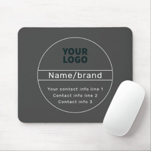 Retro-moderne Geschäftskontakt- oder Markeninforma Mousepad