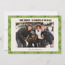 Retro-moderne grüne geometrische Weihnachtsbild