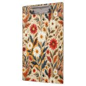 Retro-Moderne Herbstblumen Klemmbrett (Links)