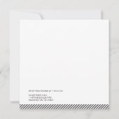 Retro Moderne Hochzeit Einladung (Rückseite)