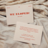 Retro Moderne Hochzeitsempfehlung Einladung