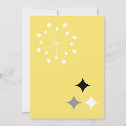 Retro Moderne Hochzeitsfeier im Mittelalter Einladung (Rückseite)