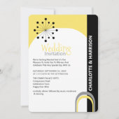 Retro Moderne Hochzeitsfeier im Mittelalter Einladung (Vorderseite)