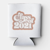 Retro Moderne Klasse von 2021 Dosenkühler (Vorderseite)