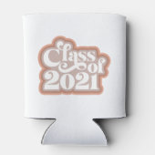 Retro Moderne Klasse von 2021 Dosenkühler (Rückseite)