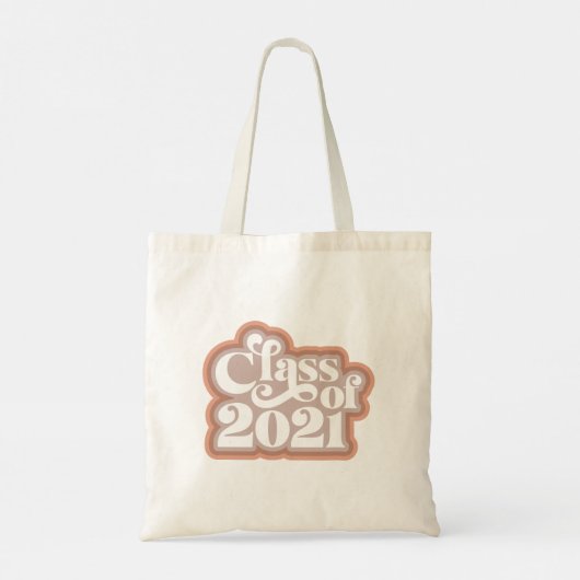 Retro Moderne Klasse von 2021 Tragetasche (Rückseite)
