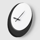 Retro moderne Küchen-Schwarzweiss-Wanduhr Große Wanduhr (Winkel)