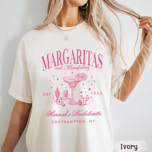 Retro Moderne Margaritas und Hochzeit Gestreifte B T-Shirt