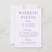 Retro Moderne Margaritas und Matrimone Striped Bac Einladung (Rückseite)