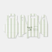 Retro Moderne Margaritas und Matrimone Striped Bac Geschenkschachtel (Ungefaltet)