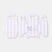 Retro Moderne Margaritas und Matrimone Striped Bac Geschenkschachtel (Ungefaltet)