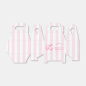 Retro Moderne Margaritas und Matrimone Striped Bac Geschenkschachtel (Ungefaltet)