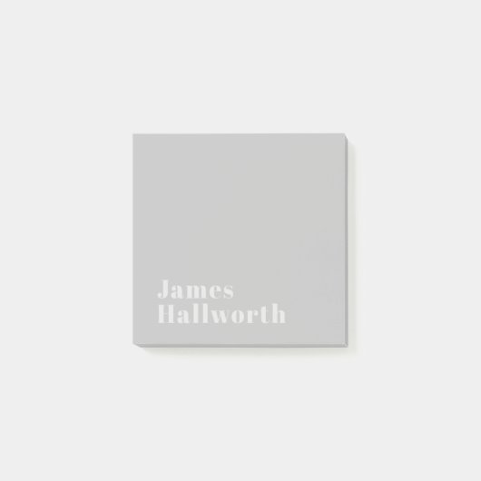 Retro moderne minimalistische Name (oder anderer T Post-it Klebezettel (Vorderseite)
