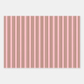 Retro Moderne Mocha-Braun- und rosa-Muster Geschenkpapier Set (Vorderseite 2)