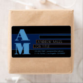 Retro-moderne Monogram & bearbeitbare Formen & Far (Insitu)