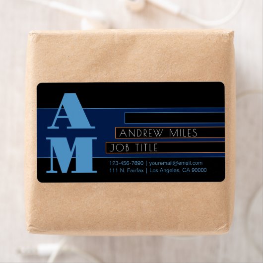 Retro-moderne Monogram & bearbeitbare Formen & Far (Insitu)