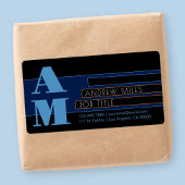 Retro-moderne Monogram & bearbeitbare Formen & Far