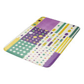 Retro Moderne Pop-Kunst des Mittelalters inspirier Badematte (Schrägansicht)