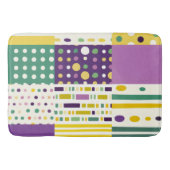 Retro Moderne Pop-Kunst des Mittelalters inspirier Badematte (Vorderseite)