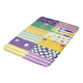 Retro Moderne Pop-Kunst des Mittelalters inspirier Badematte (Schrägansicht)