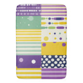 Retro Moderne Pop-Kunst des Mittelalters inspirier Badematte (Vorderseite Vertikal)