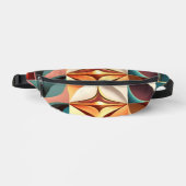 Retro Moderne Sammlung Abstrakter Plätze Bauchtasche (Vorderseite)