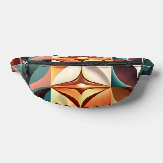 Retro Moderne Sammlung Abstrakter Plätze Bauchtasche (Ablage )