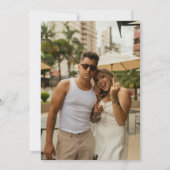 Retro Moderne schicke Getränke Gratis Terracotta W Einladung (Rückseite)