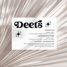 Retro Moderne Schwarz-Weiß-Hochzeitsdetails