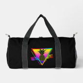 Retro Moderne Silhouette Ananas Sommerfrucht Duffle Bag (Vorderseite)