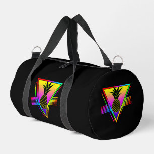 Retro moderne Silhouette Ananas Sommerfrucht Duffle Bag