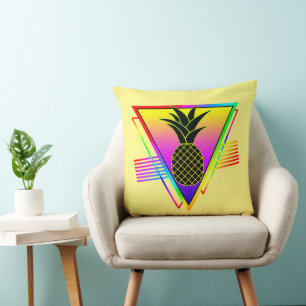 Retro moderne Silhouette Ananas Sommerfrucht Kissen