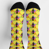 Retro Moderne Silhouette Ananas Sommerfrucht Socken (Oben)