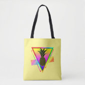 Retro Moderne Silhouette Ananas Sommerfrucht Tasche (Vorderseite)