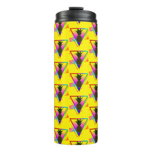 Retro moderne Silhouette Ananas Sommerfrucht Thermosbecher