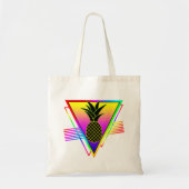 Retro Moderne Silhouette Ananas Sommerfrucht Tragetasche (Vorne)