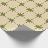 Retro Moderne Sternexplosionen Mitte des Jahrhunde Geschenkpapier (Ecke)